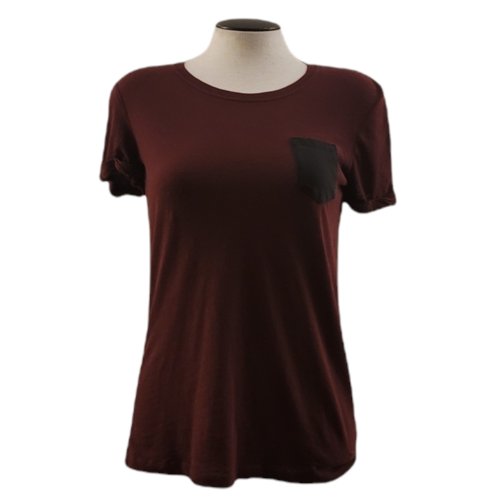 PINK Victoria's Secret Burgundy Short Sleeve T-Shirt XS